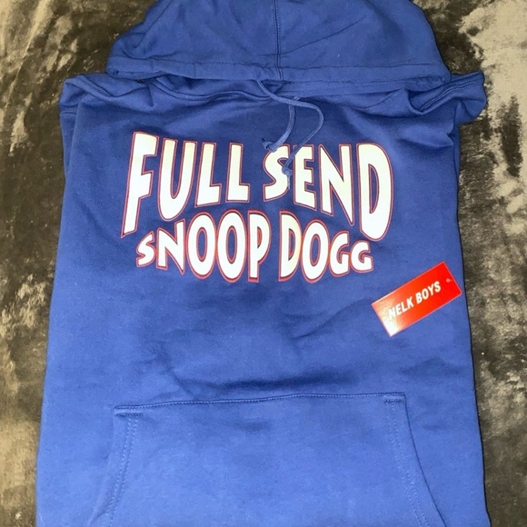 NWT- Blue Full Send Snoop Dogg Hoodie - Picture 4 of 4